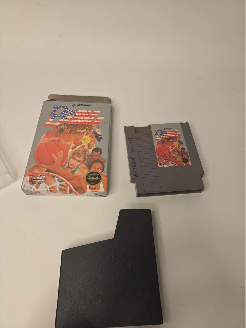 DOUBLE DRIBBLE Nintendo NES Game Complete In Box Authentic! Excellent